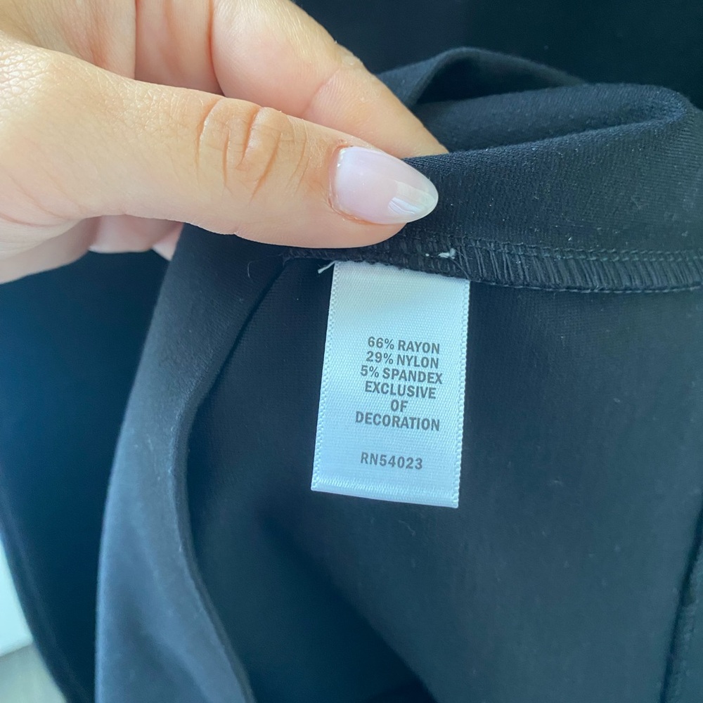 Banana Republic- NWT! L’Wren Scott Collection Black Knee Length Dress -Size 10 - Picture 6 of 9